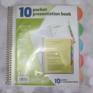 Brand New 10 Pocket Presentation Book
